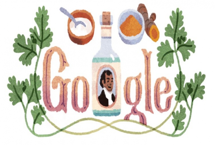 Google 기념일 로고 : 유럽에서 "샴푸" 사업을 시작한 앵글로 - 인도 셰이크 딘 모하메드